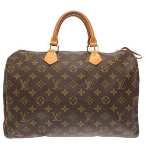 Louis Vuitton Monogram Speedy 35 Handbag Bag LV